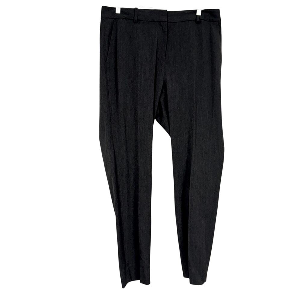 MM Lafleur Grey Classic Trouser Dress Pants Womens 8 Preppy Business Career